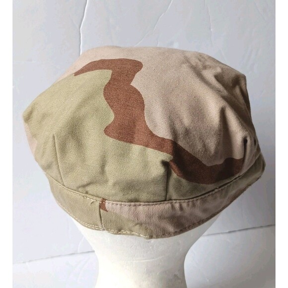Military Army Flat Cap Men's Medium Camouflage - Picture 5 of 7